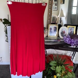 Entry Red  High Waist stretch Culotte SZ S
